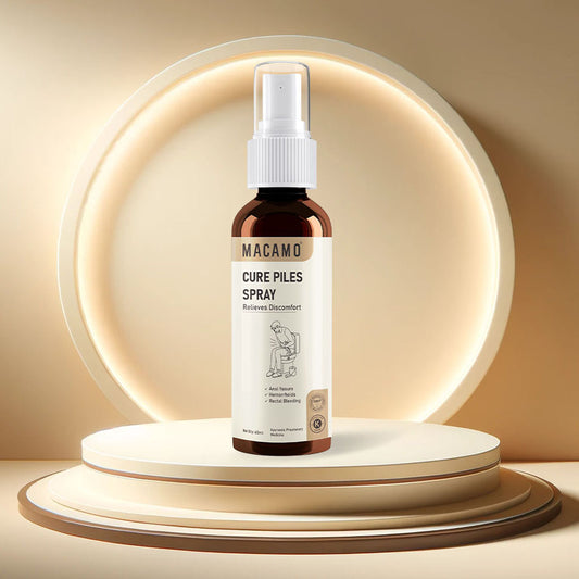 Macamo Cure Piles Spray | Herbal Spray for Piles | Piles Pain Relief Spray | Ayurvedic Piles & Fissures Spray