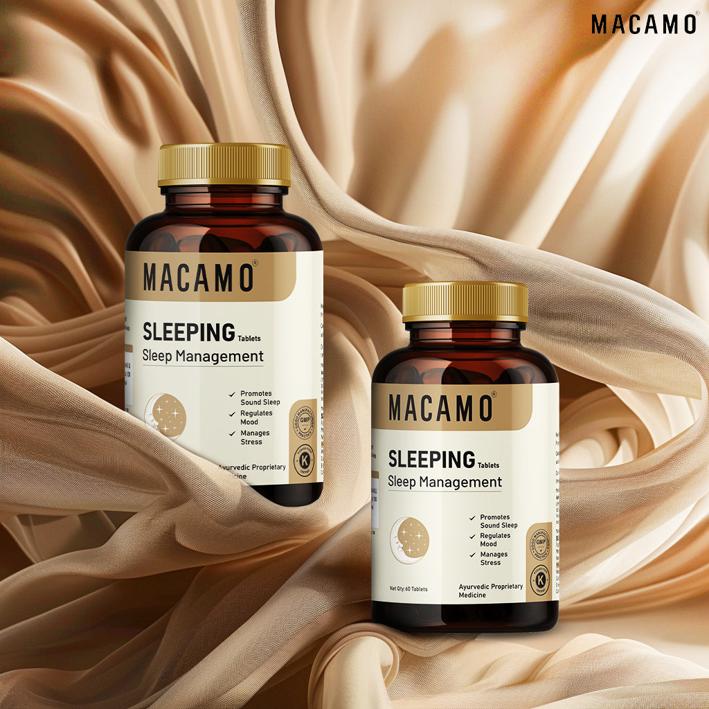 Macamo Sleeping Tablet | Supplements for sleep | Ayurvedic Supplement for Good Sleep | Natural Supplement for Sleep | Relieves Stress & Anxiety