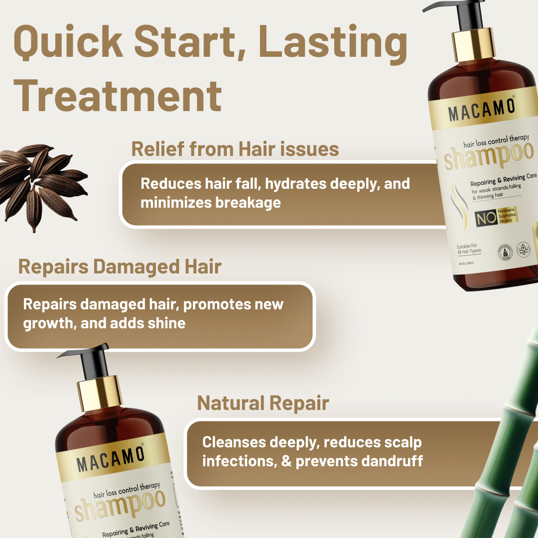 Damage Repair Control Therapy Shampoo | Unisex Natural Hair Shampoo | Ayurvedic Shampoo for Hair Growth & Hair Fall | Ayurvedic Solution for Hair Care