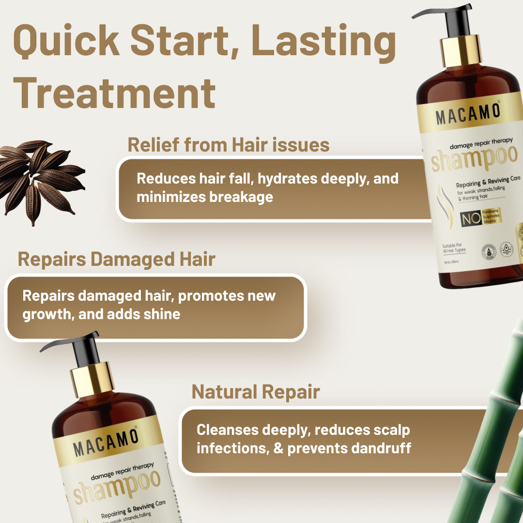 Damage Repair Therapy Shampoo | Unisex Natural Hair Shampoo | Ayurvedic Hair Control Therapy Shampoo