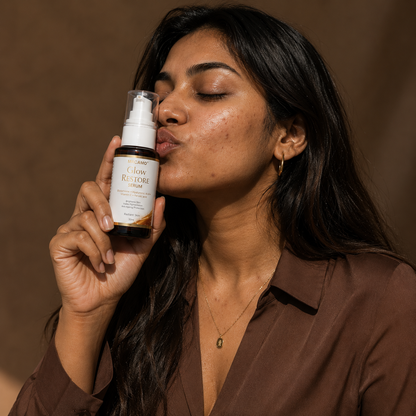 Brightens skin. Fades pigmentation. Restores your glow.