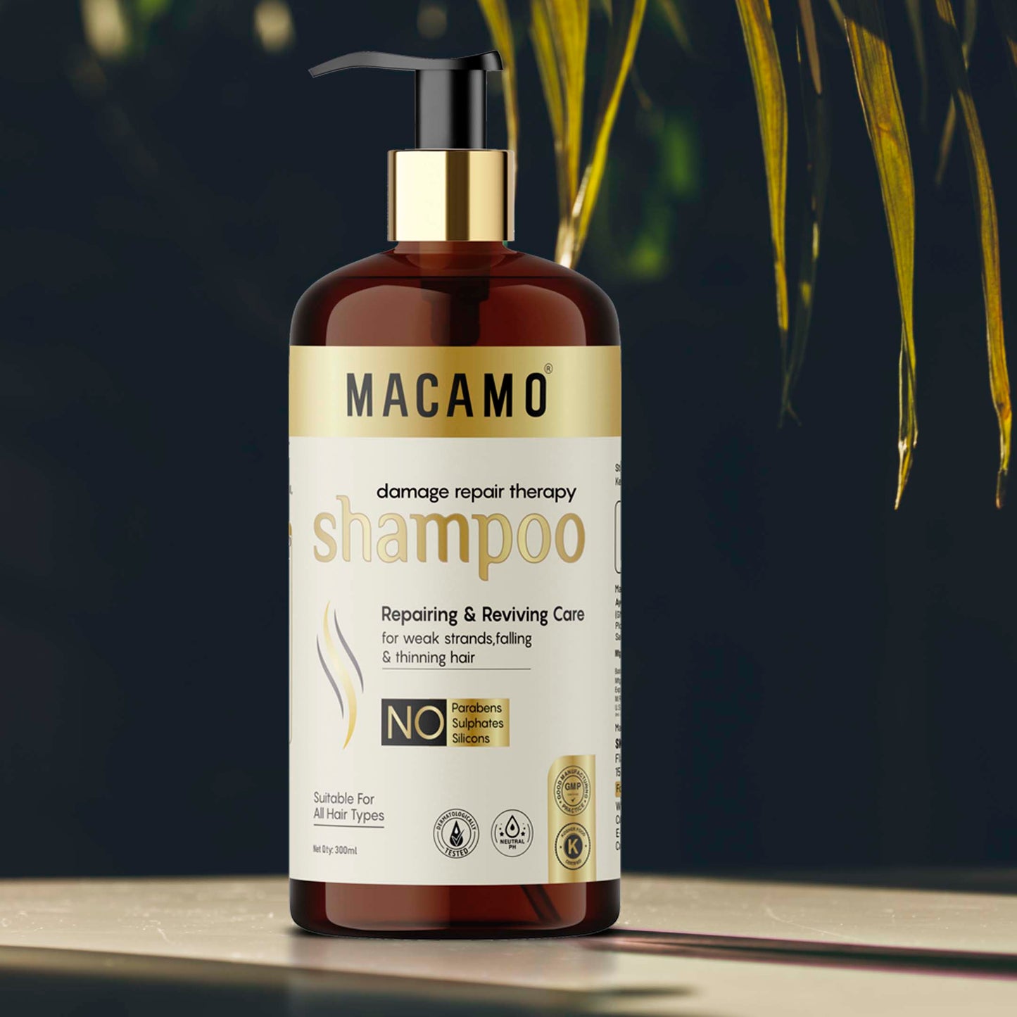 Damage Repair Control Therapy Shampoo | Unisex Natural Hair Shampoo | Ayurvedic Shampoo for Hair Growth & Hair Fall | Ayurvedic Solution for Hair Care